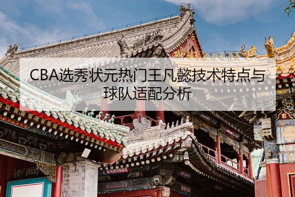 CBA选秀状元热门王凡懿技术特点与球队适配分析